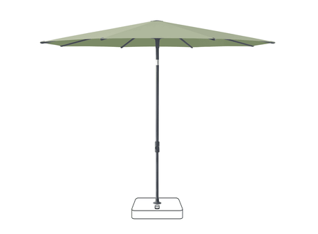 Glatz Parasol VITA Piana rond Cat.5 579 Pistachio Anthracite