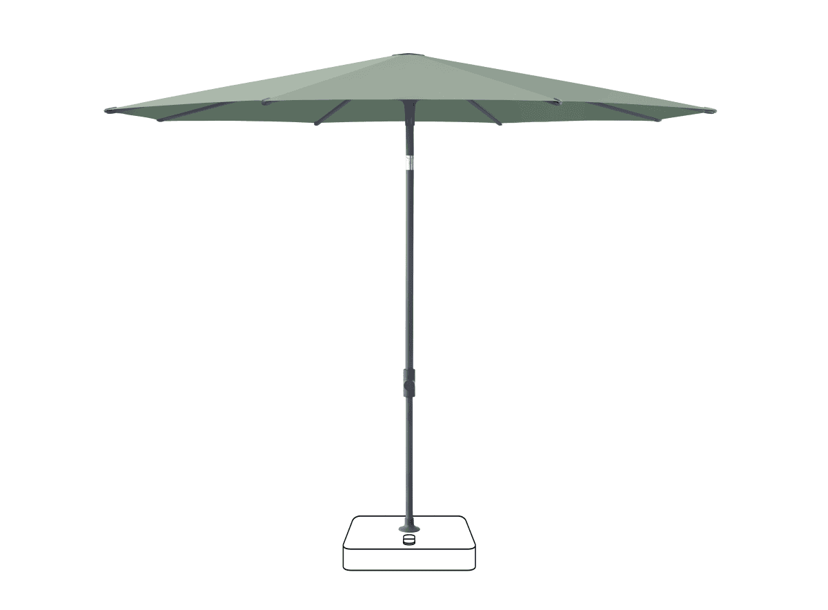 Glatz Parasol VITA Piana rond Cat.5 588 Olive Anthracite