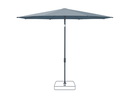 Glatz Parasol VITA Piana rond Cat.5 603 Horizon Anthracite