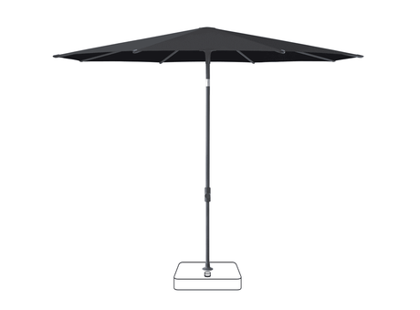Glatz Parasol VITA Piana rond Cat.5 615 Black Anthracite