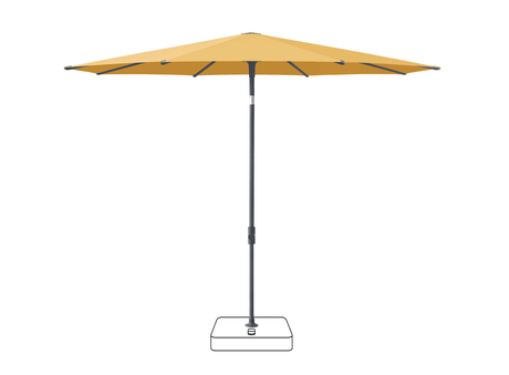 Glatz Parasol VITA Piana rond Cat.5 617 Safran Anthracite