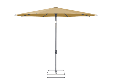 Glatz Parasol VITA Piana rond Cat.5 618 Dijon Anthracite
