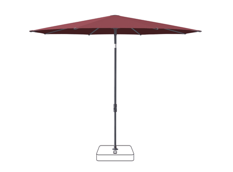 Glatz Parasol VITA Piana rond Cat.5 644 Merlot Anthracite