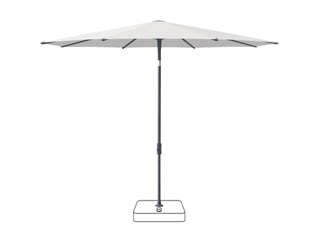 Glatz Parasol VITA Piana rond Cat.5 665 Chrome Anthracite