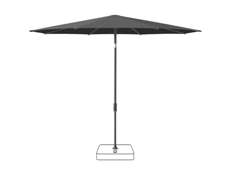 Glatz Parasol VITA Piana rond Cat.5 669 Carbone Anthracite