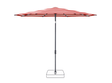 Glatz Parasol VITA Piana rond Cat.5 800 Red Stripe Anthracite