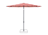 Glatz Parasol VITA Piana rond Cat.5 800 Red Stripe Anthracite