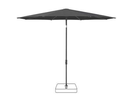 Glatz Parasol VITA Piana rond Cat.5 809 Midnight Anthracite