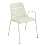 Schaffner Bermuda Fauteuil repas avec accoudoirs tubes ronds – Vert Pastel 64 / Vert Pastel 64