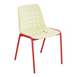 Schaffner Bermuda Chaise empilable – Jaune Buis 18 / Rouge 30