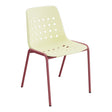 Schaffner Bermuda Chaise empilable – Jaune Buis 18 / Bordeaux 38