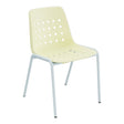Schaffner Bermuda Chaise empilable – Jaune Buis 18 / Bleu Pastel 51