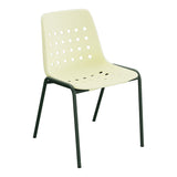 Schaffner Bermuda Chaise empilable – Jaune Buis 18 / Vert Sapin 66
