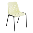 Schaffner Bermuda Chaise empilable – Jaune Buis 18 / Anthracite 77