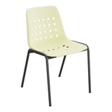 Schaffner Bermuda Chaise empilable – Jaune Buis 18 / Anthracite 77