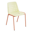 Schaffner Bermuda Chaise empilable – Jaune Buis 18 / Terracotta 84