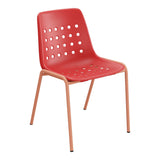 Schaffner Bermuda Chaise empilable – Rouge 30 / Terracotta 84