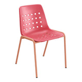 Schaffner Bermuda Chaise empilable – Rouge Érable 33 / Terracotta 84