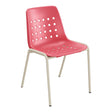 Schaffner Bermuda Chaise empilable – Rouge Érable 33 / Champagne 85