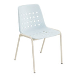 Schaffner Bermuda Chaise empilable – Bleu Pastel 51 / Sable Pastel 15