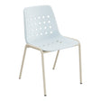 Schaffner Bermuda Chaise empilable – Bleu Pastel 51 / Champagne 85