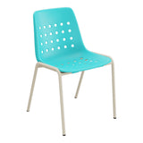 Schaffner Bermuda Chaise empilable – Turquoise 58 / Champagne 85