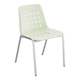 Schaffner Bermuda Chaise empilable – Vert pastel 64 / Galvanisé à chaud 02