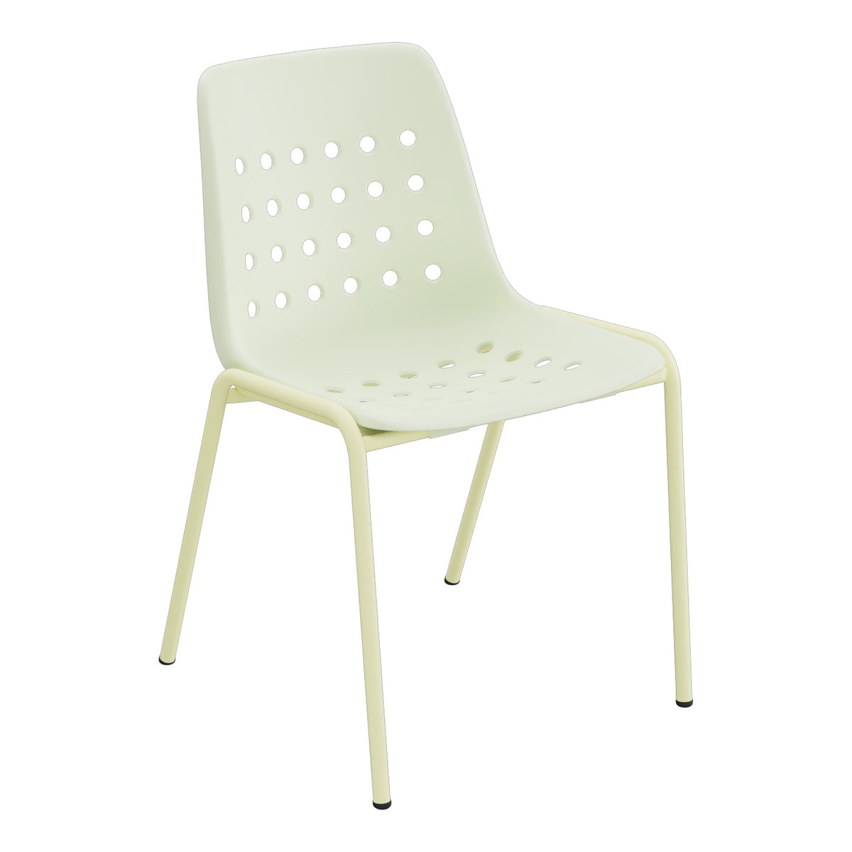 Schaffner Bermuda Chaise empilable – Vert pastel 64 / Jaune Buis 18