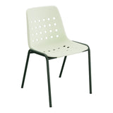 Schaffner Bermuda Chaise empilable – Vert pastel 64 / Vert Sapin 66
