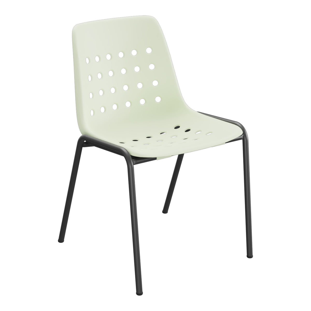 Schaffner Bermuda Chaise empilable – Vert pastel 64 / Anthracite 77