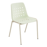 Schaffner Bermuda Chaise empilable – Vert pastel 64 / Champagne 85