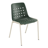 Schaffner Bermuda Chaise empilable – Vert Sapin 66 / Sable Pastel 15
