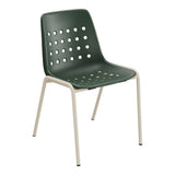 Schaffner Bermuda Chaise empilable – Vert Sapin 66 / Champagne 85
