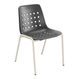 Schaffner Bermuda Chaise empilable – Anthracite 77 / Sable Pastel 15