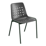 Schaffner Bermuda Chaise empilable – Anthracite 77 / Vert Sapin 66