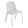 Schaffner Bermuda Chaise empilable – Gris Argent 78 / Galvanisé à chaud 02