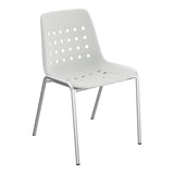 Schaffner Bermuda Chaise empilable – Gris Argent 78 / Galvanisé à chaud 02