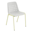 Schaffner Bermuda Chaise empilable – Gris Argent 78 / Jaune Buis 18