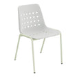 Schaffner Bermuda Chaise empilable – Gris Argent 78 / Vert Pastel 64