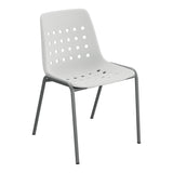 Schaffner Bermuda Chaise empilable – Gris Argent 78 / Graphite 73
