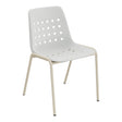 Schaffner Bermuda Chaise empilable – Gris Argent 78 / Champagne 85