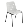 Schaffner Bermuda Chaise empilable – Gris Argent 78 / Noir 91