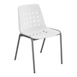 Schaffner Bermuda Chaise empilable – Blanc 90 / Graphite 73