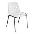 Schaffner Bermuda Chaise empilable – Blanc 90 / Noir 91