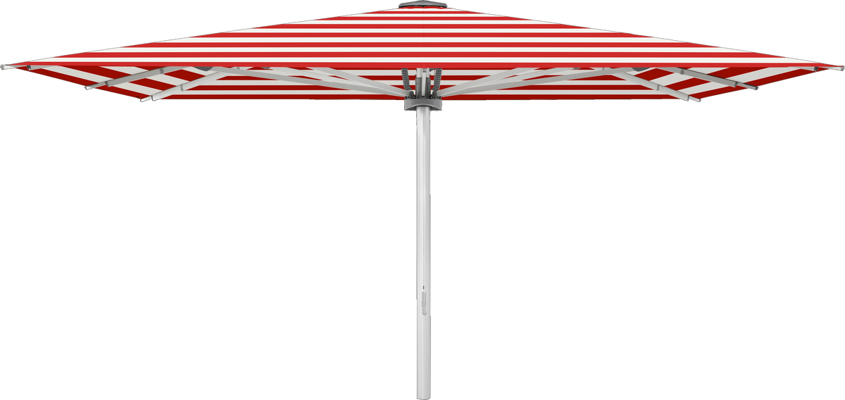 Glatz Parasol PALAZZO Style carre Cat.5 800 Red Stripe
