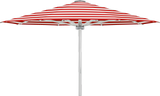 Glatz Parasol PALAZZO Style rond Cat.5 800 Red Stripe