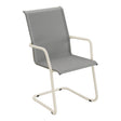 Schaffner Locarno Fauteuil Cantilever empilable – Gris 20 / Sable Pastel 15