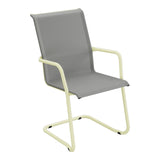 Schaffner Locarno Fauteuil Cantilever empilable – Gris 20 / Jaune Buis 18