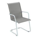 Schaffner Locarno Fauteuil Cantilever empilable – Gris 20 / Bleu Pastel 51
