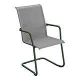 Schaffner Locarno Fauteuil Cantilever empilable – Gris 20 / Vert Sapin 66